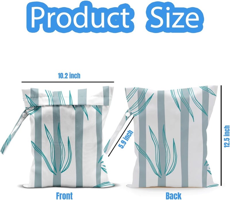 AASRR Store Wet Dry Bag, Wet Bag for Swimsuit, Travel, Beach, Pool, Diapers, Dirty Yoga Gym Clothes, Makeup Bag, Summer Vacation Essentials - Image 2